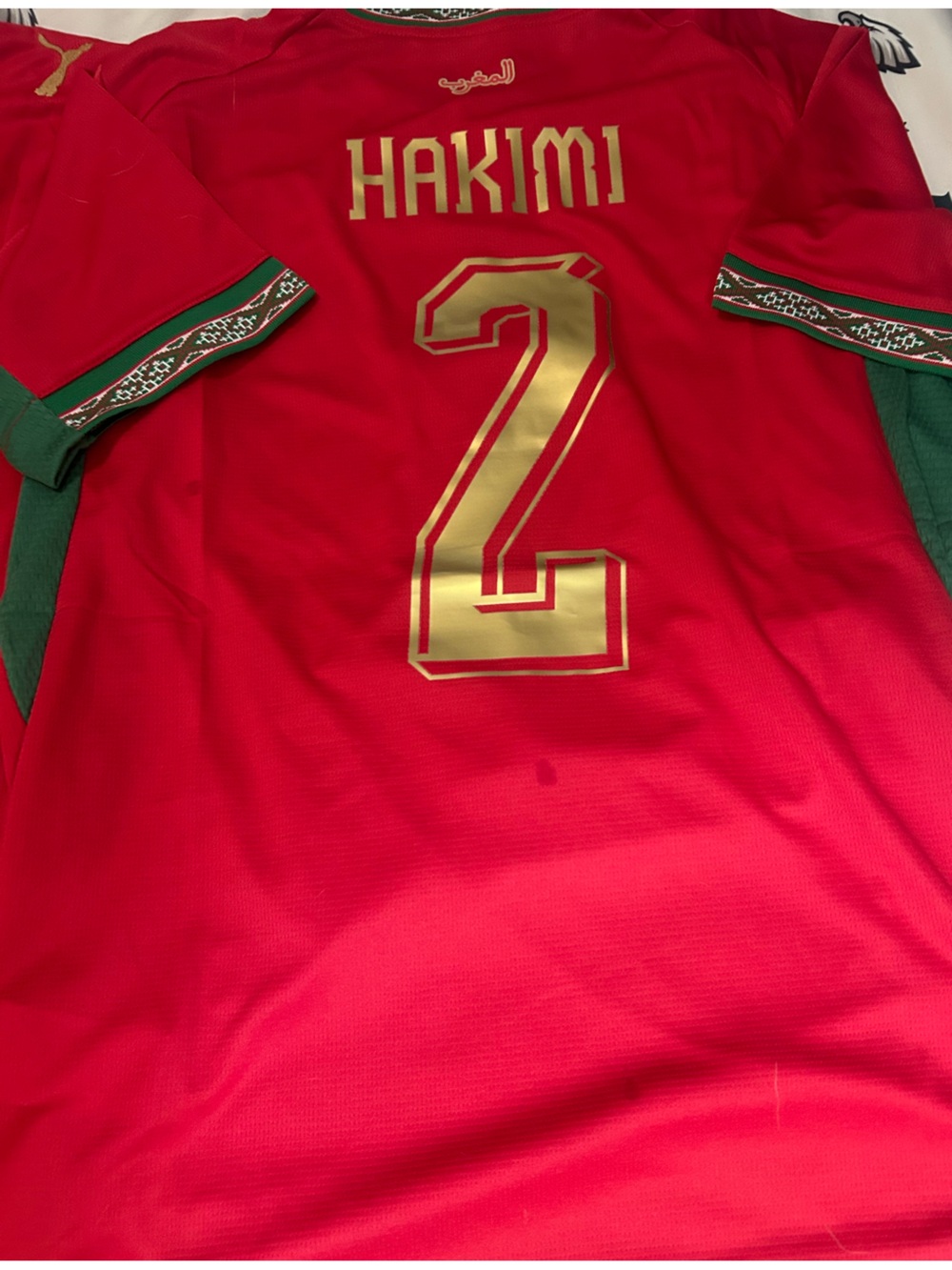 Puma MOROCCO National Team ACHRAF HAKIMI SOCCER JERSEY Sz M.L,XL,2X  NEW w TAGS - Picture 4 of 7